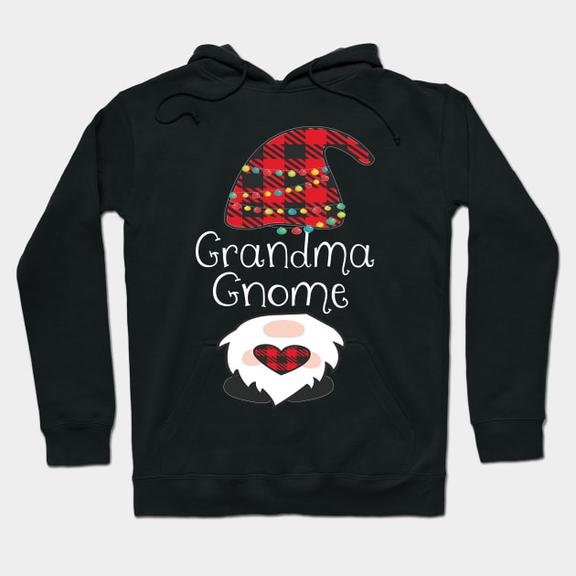 Grandma Gnome Christmas Pajama Red Plaid Buffalo Matching product Hoodie by Grabitees